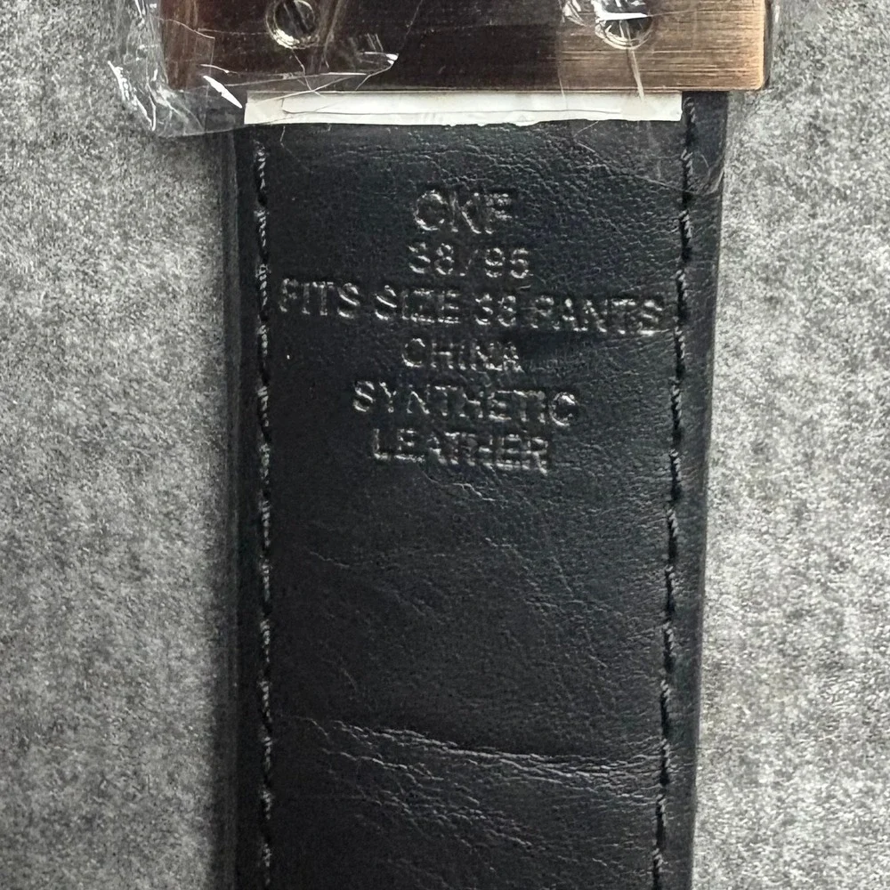 Mens‎ CKF Brown Black Reversible Belt 38/95 Synthetic Leather